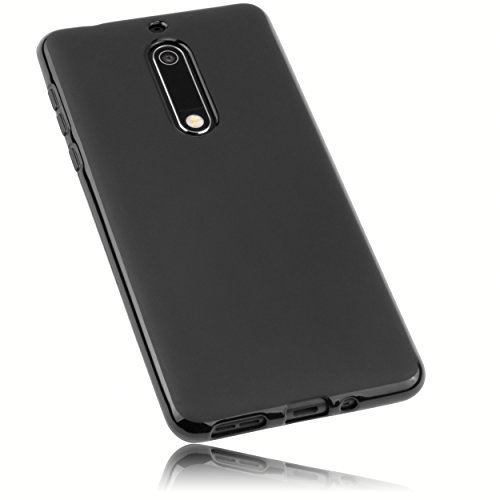 mumbi Funda Compatible con Nokia 5 Caja del teléfono móvil, Negro