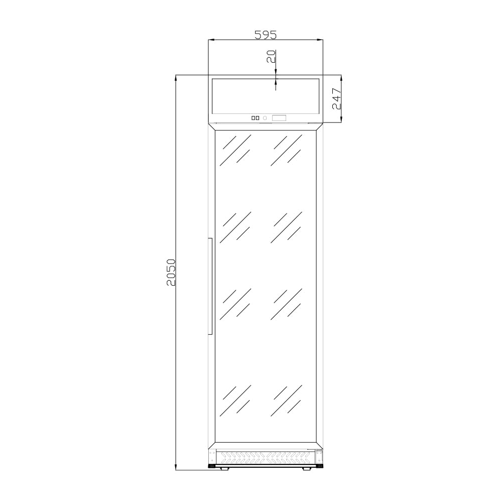 Svan Congelador vertical Horeca Blanco SCVH2600. Capacidad 380 Litros, Bajo nivel Sonoro, Eficiencia Energética Clase C