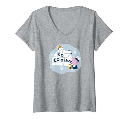 T-shirt Peppa Pig col en V anti irritation pour la peau sensible des petits