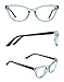TIJN Retro Women Cat Eye Glasses Translucent Cateye Eyeglasses Frames Clear Lens