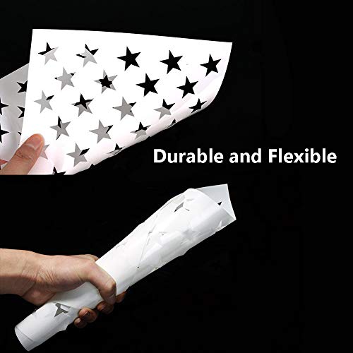 image for Koogel 8 Pcs Plastic Stencil Template+1 Mysterious Airbrush Stencils, 