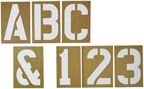 DURO by Graphic Products Stencil-It Oil Board Stencil Set, 6"