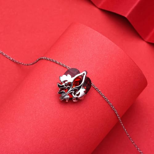 New 2025 Winx On Club Eraklyon Bloom and Sky's Heart Necklace with Red Crystal Zircon Luxury Charm Jewelry for Women Hers Jewelry Fashion Accessories Creative Gift4