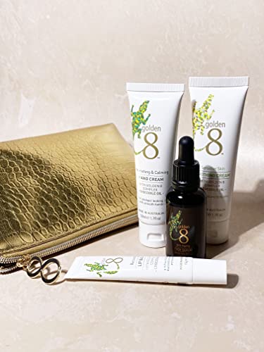 Golden 8 Skincare Essentials Set for Sensitive Skin | Natural Moisture Repair Relief for Irritated Dry Itchy Skin with Australian Crocodile Oil