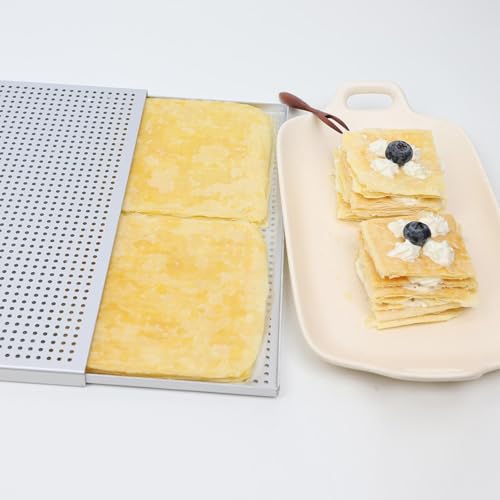 Plaques à biscuits en aluminium anodisé 35x25 cm lot de 2 pour la cuisson des pâtisseries au quotidien