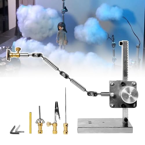 WLYPE DIY Stop Motion Animation Kit with 25cm Stainless Steel Rig Arm & 5 Connectors for Seamless Character Movement,Armature Rigging System - Max Payload 150-300g,2 Size Optional(H:16cm)