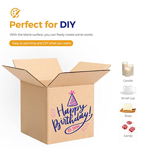 image for Metronic Shipping Boxes 4x4x4 Inch 50 Pack, Small Shipping Boxes, Corr