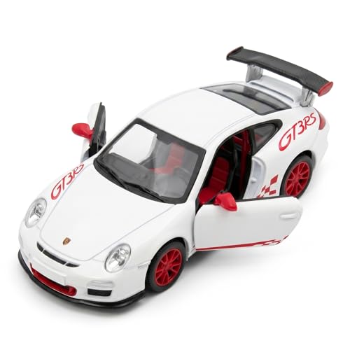 Image of Wizplex Kinsmart Porsche 911 GT3 RS 1:36 Scale Officially Licensed Die-Cast Metal Car Model - Pull-Back Action Openable Doors Race Car Collectible Toy for Kids