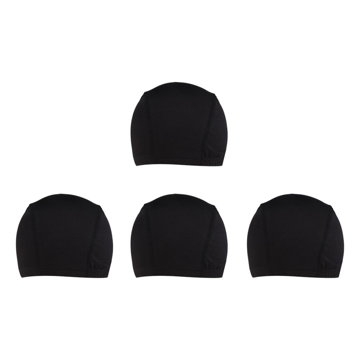 4 Pcs Wig Stretch Stocking Caps Elastic Sweat-absorbent Dome Caps Breathable Liner for Wig Secure Fit Hair Nets for Styling and Daily Wear