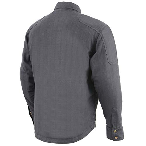 Milwaukee Leather Men's Solid CE Armored Shirt