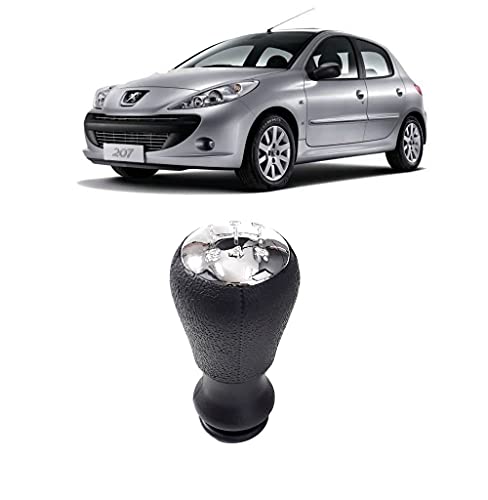 Bola de Cambio Manopla Peugeot 206 207 Tampa Cromada
