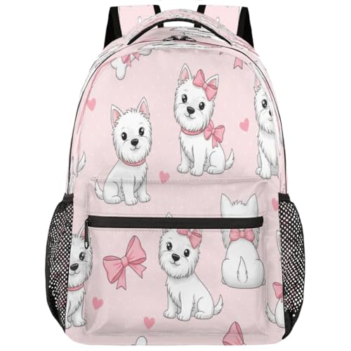 Mochila de viaje para universidad y escuela con compartimento de portátil y diseño de lazo