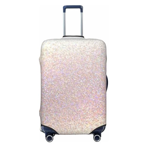 Glitter Light Pearl Print Elastic Travel Luggage Cover Suitcase Protector Bag, Anti-Scratch, Washable Suitcase Sleeve For Kid Adult,For 18-32 Inch Luggage - Main Image