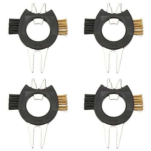 Golf Divot Tool Cepillo de Limpieza para Estrías de Palos con Horquilla de Metal 1