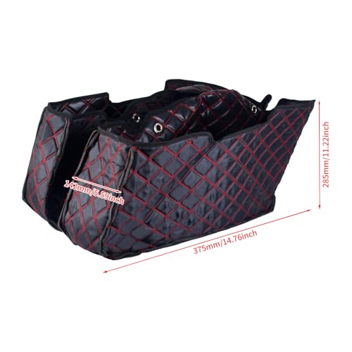 HDBUBALUS Saddlebag Liners Carpet Insert Fits for 2024-later Road Glide Street Glide 2023 Street Glide CVO Road Glide CVO (Red Stitching) by HDBUBALUS - Used condition - Image 4