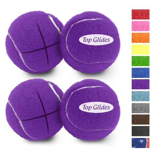 Top Glides Precut Walker Tennis Ball Glides - Purple - 2 Pairs - Thumbnail 6