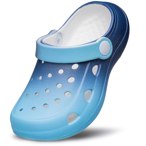 Image of vibdiv Boys Girls Clogs Kids Garden Shoes Unisex Child Cartoon Slides Sandals Beach Slipper Indoor Outdoor(Toddler /Little Kids /Big Kids)