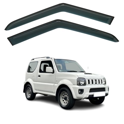 Lot de 2 déflecteurs d'air adhésifs compatibles avec SUV Suzuki Jimny MK3 2 portes 1998 1999 2000 2001 2002 2003 2004 2005 2006 2007 2008 2009 2010 2010 20...