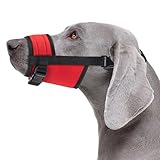 CollarDirect Maulkorb – Verstellbarer, weicher, atmungsaktiver Nylon-Mundschutz für kleine,...