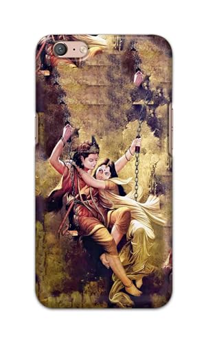 Image of Printed Hard Back Cover for Oppo A71 2018 Back Cover (Radha Krishna Love -J1) -190724(EA)