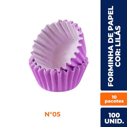 TAMAROZZI, Forminhas de Papel Nº 5 P/Brigadeiro Doces C/ 1.000 Un. Lilás.