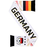 Eurzom 1 Pcs Germany Soccer Fan Scarf 59' x 6.7' Soccer Fans Souvenir German National Team Scarf Double Sided Print Sports Patriotic Shawl Match Gift for Man