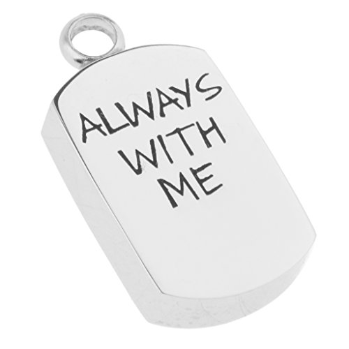 Esquirla Pingente de cremação Always with Me, urna de lembrança, urna para cães, suporte de cinza