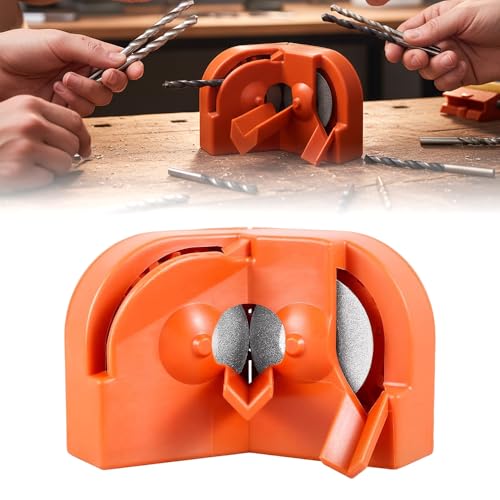 Multi-Function Drill Bit Sharpener with 2 Grinding Wheels