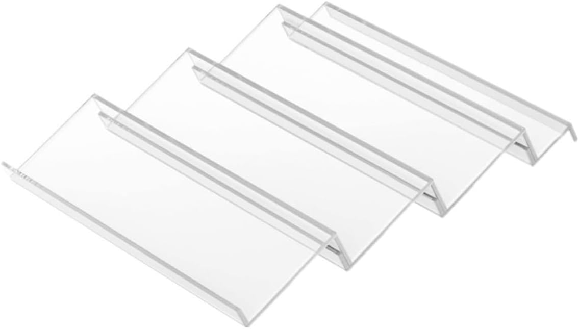 Toyvian Expandable Acrylic Spice Rack Organizer Tray for Kitchen Drawer, Seasoning Bottle Storage Shelf, Tiered Drawer Organizer for Countertop and Cabinet Use