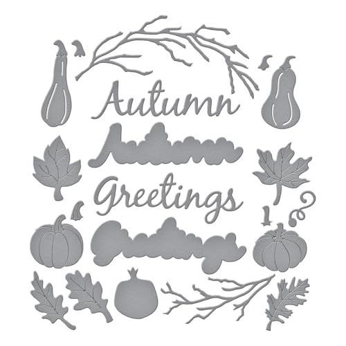 Matrices de découpe couronne d'automne Suzanne Hue scrapbooking