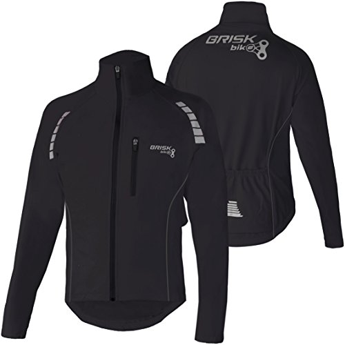 Chaqueta ciclismo hombre térmica Brisk Bike negra L miniatura 2