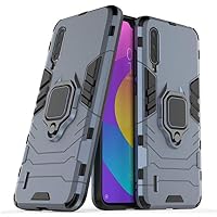 Compatibile con Xiaomi Mi A2 Lite Cover, Custodia Armor Anello Cavalletto (Funziona con Il Supporto Magnetico per Auto) Case Paraurti per Xiaomi Mi A2 Lite, Redmi 6 PRO (Blu Navy