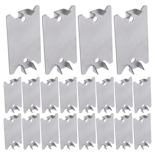 BENLIUDH 20pcs Nail Plates Electrical Cable Protector for Wood Studs 2.5 X 1.5 Inch Nail Plate for Protection Plumbing and Wiring