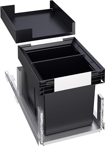 BLANCO SELECT II 40/2 Combi | system na odpady | system wysuwania do mocowania na płycie przedniej | szuflada | zintegrowana półka | 2 x wiadro o pojemności 13 l | głębokość wysuwu 400 mm
