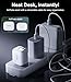 TORRAS FlexLine 40W for iPhone 16 Charger, Dual-Port USB C Charger Block with Retractable Cable, Fast Charging Type C Adapter for Samsung Galaxy S25 Ultra/Google Pixel 10 Pro with Foldable Plug