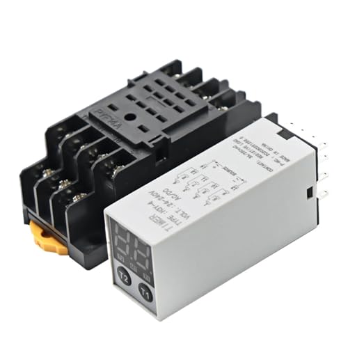 Relé de tiempo digital H3Y-2 de CA 220V con temporizador de precisión y base de retardo