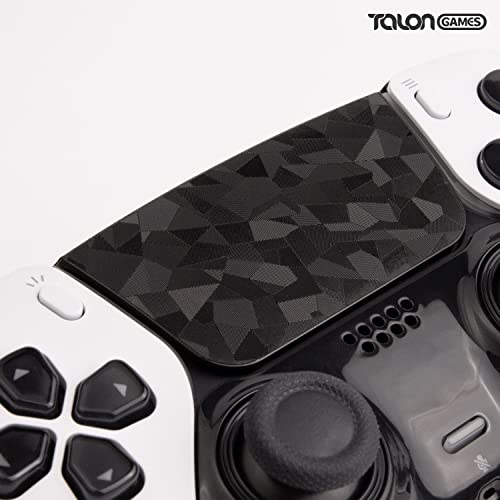 【 トラックパッド保護 ＆ 手触りUP 】 TALONGAMES PS5 デュアルセンスエッジ コントローラー 用 タッチパッド プロテクター PlayStation 5 DualSense Edge 用 保護シール 保護テープ タッチパッドカバー 爽やかな触り心地 (3D ダイヤモンドブラック)