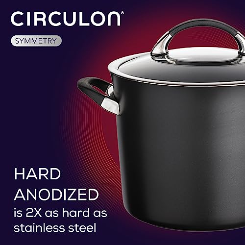 Circulon Symmetry Hard Anodized Nonstick Cookware Pots And Pans Set, 11-Piece, Black #TOP3