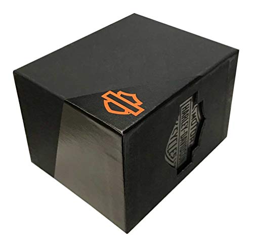 Harley-Davidson Men's Bar & Shield Stainless Steel Pocket Watch w/Chain 76A165 - Image 4