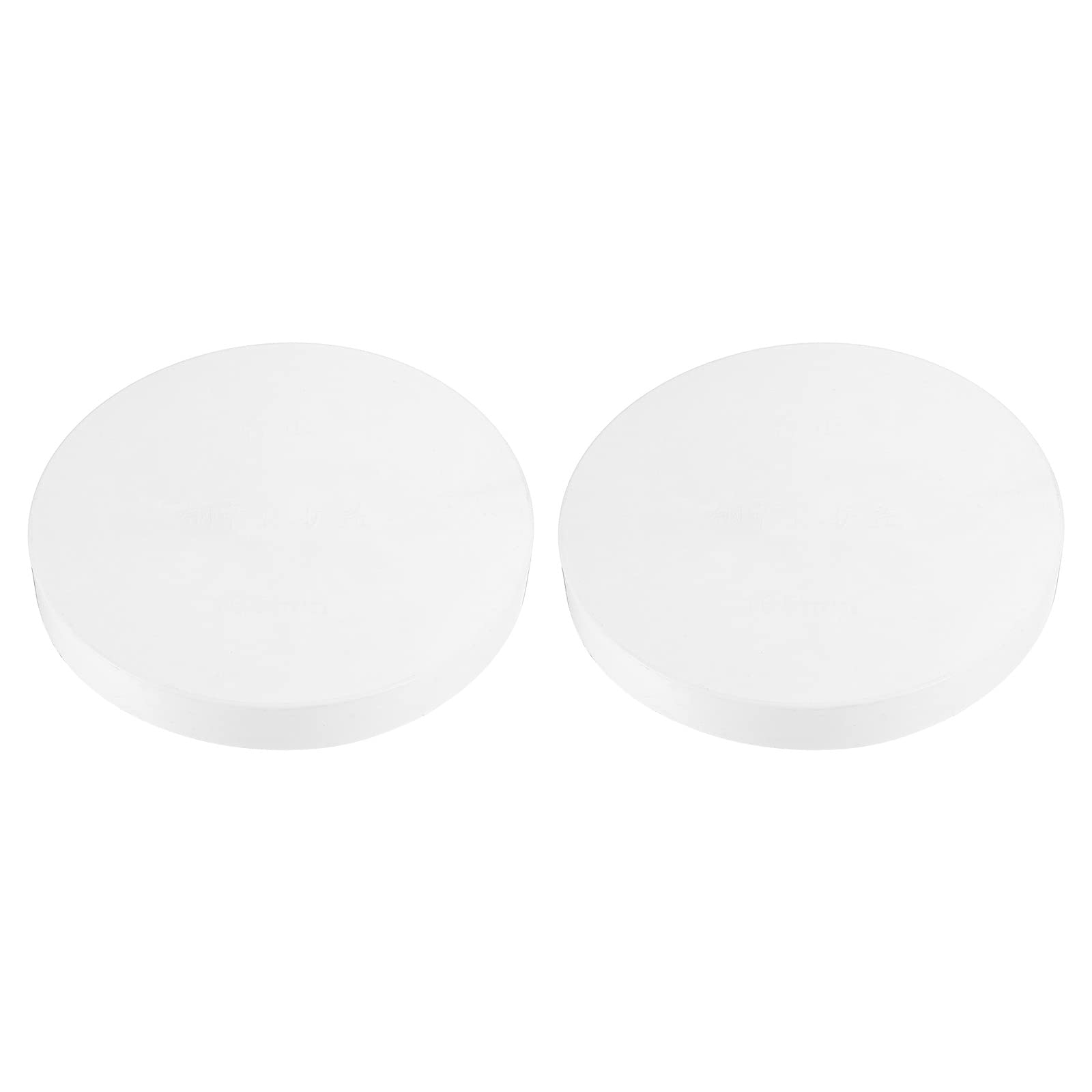 PATIKIL 6.5"/165mm PVC Pipe End Cap Fitting, 2 Pack Furniture Grade Plug Coupling Socket for DIY Garden, White