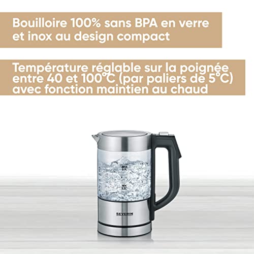 SEVERIN Bouilloire 1.7 Verre 3420 - vue 4