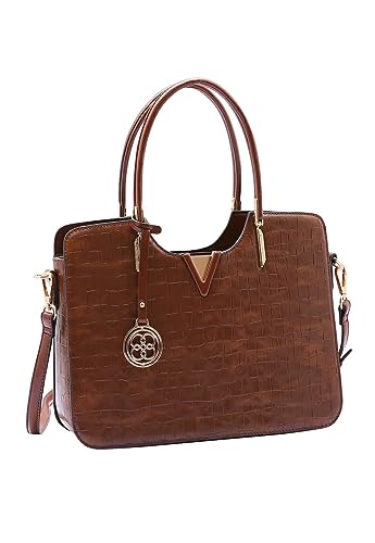 Bolsa Feminina Croco Chic Mão 3484213