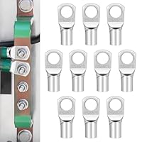 10 Stück Ringkabelschuhe M10, BFBYTAY Kabelschuhe set 35mm², kabelschuh aus Kupfer verzinnt,für Batteriekabel Kfz Verteilerkästen