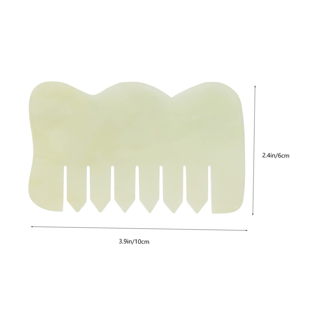 Gogogmee 2pcs Jade Comb Scraping Massage Tool Acupoint Massage Comb Scalp Massager Comb Guasha Comb Eye Patches for Adults Gua Sha Comb for Scalp Hair Scalp Massager Gua Sha Scraping Tool