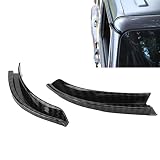 Aramox Dach-Regenwasserschutz, ABS-Hardtop-Regenwasserabweiser, 2-teiliger Kleber, Installieren Sie Wasserablauf-Design für JL 2018 2021, Regen für Fahren bei Nassem Wetter (Carbonfaser-Look)