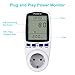Maxcio Medidor de Consumo de Energía, Monitor de electricidad con Pantalla LCD...