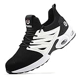 Chaussures de sécurité anti-crevaison : L’embout en acier standard est capable d'absorber des forces de 200 J et de compression de 15000 N, la semelle intermédiaire en acier anti-crevaison peut supporter des forces ≥ 1200 N, de sorte que nos chaussures de sécurité vous permettent de travailler dans un environnement dur ou de prendre une aventure en plein air protégeant vos pieds.