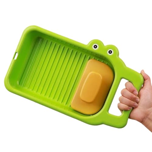 Mini tabla de lavado, portátil, manual, a mano, para uso doméstico, tabla para enseñar a los niños a lavar – Para dormitorios, viajes, camping, escuela, casa