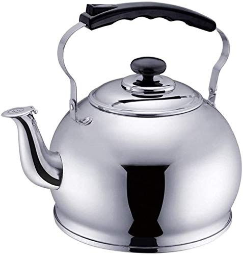 Théière sifflet SHISHI en inox robuste cuisinière universelle 4L durable