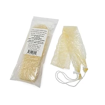 The Sausage Maker - Rounded Collagen Sausage Casings, 40mm x 18", Pre-Tied 20pcs